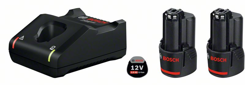 Sada startovací AKU Bosch 12 V 2× 2 Ah