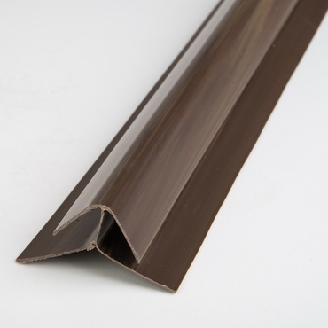 Profil vnější rohový plastový tmavé dřevo 3000 mm
