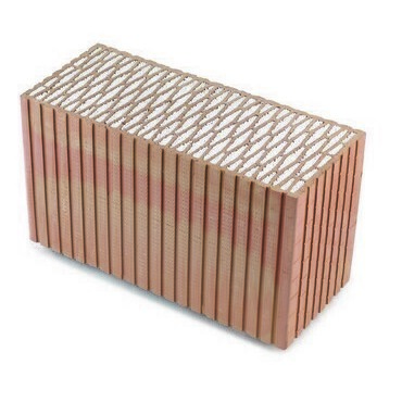 Broušená cihla HELUZ FAMILY 44-R 2in1 rohová, s tepelnou izolací 187×440×249 mm