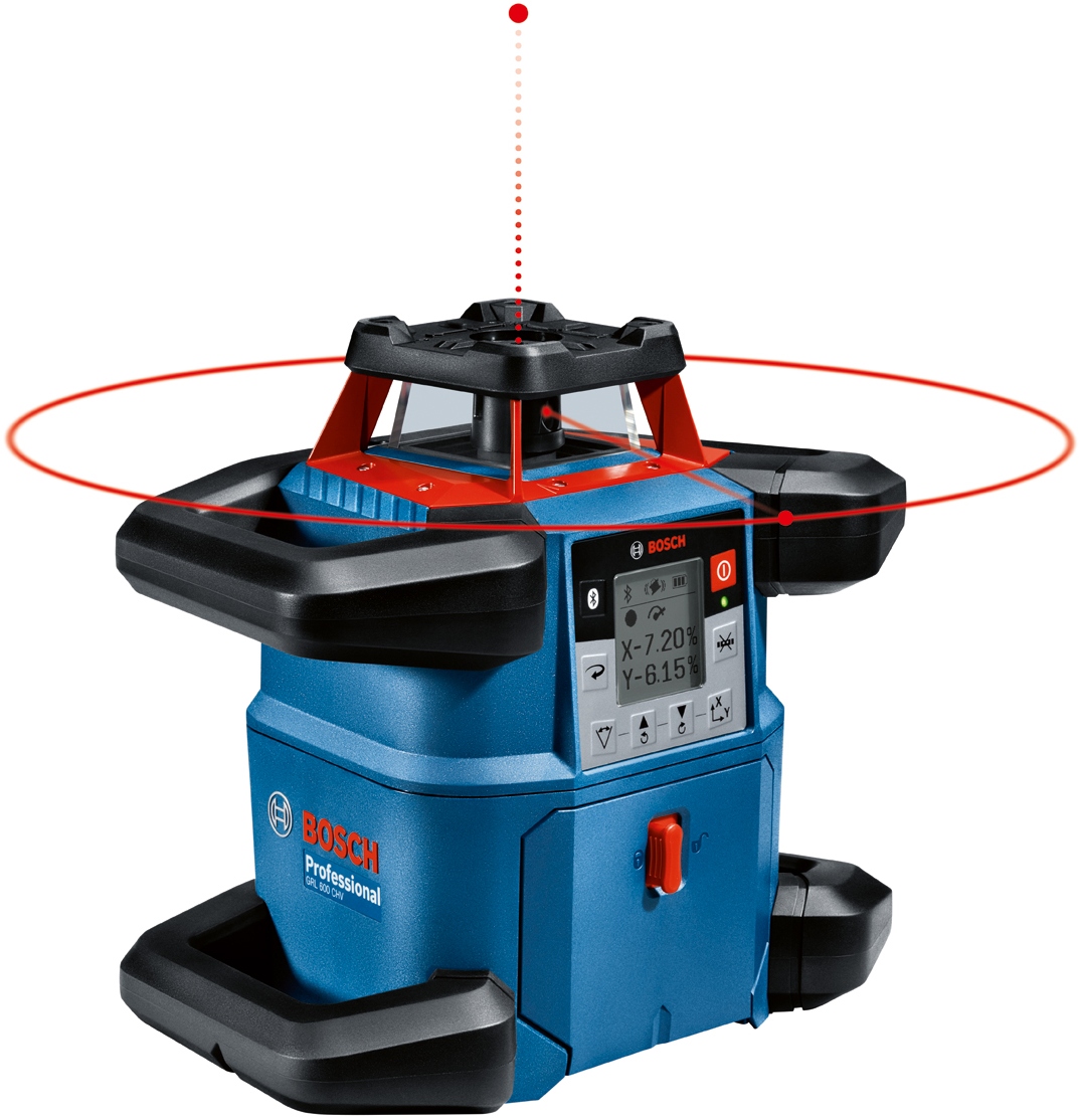 Laser rotační Bosch GRL 600 CHV + lať a stativ