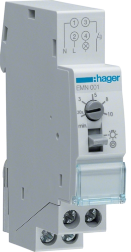 Automat schodišťový s manuálním ovládáním Hager EMN001