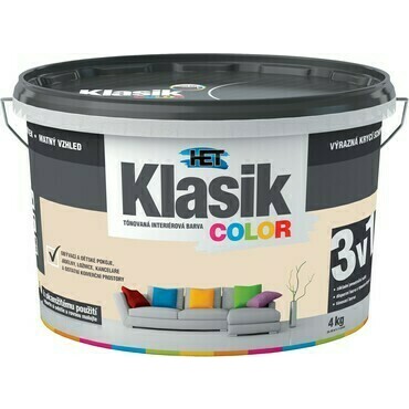 Malba interiérová HET Klasik Color béžový kávový, 4 kg