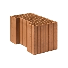 Broušená cihla POROTHERM 44 K Profi DRYFIX P10 koncová 250×440×249 mm