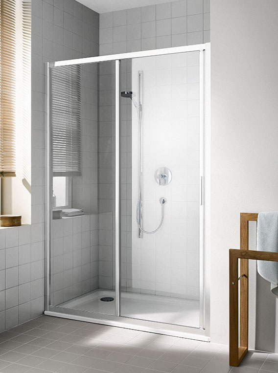 Dveře sprchové Kermi CADA XS CKG2L 1400 mm levé stříbrná/čiré sklo