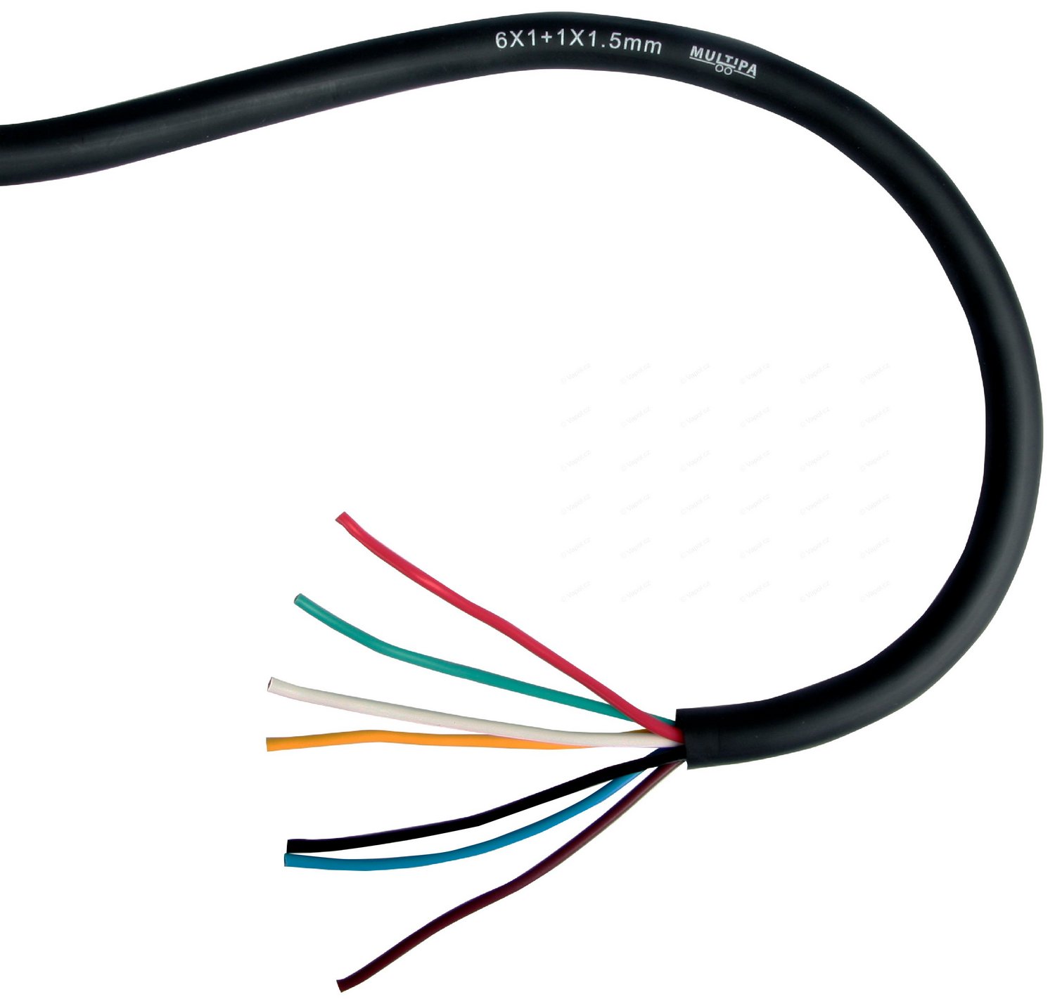 Kabel Vapol Multipa 7 žil 6×1 mm + 1×1,5 mm