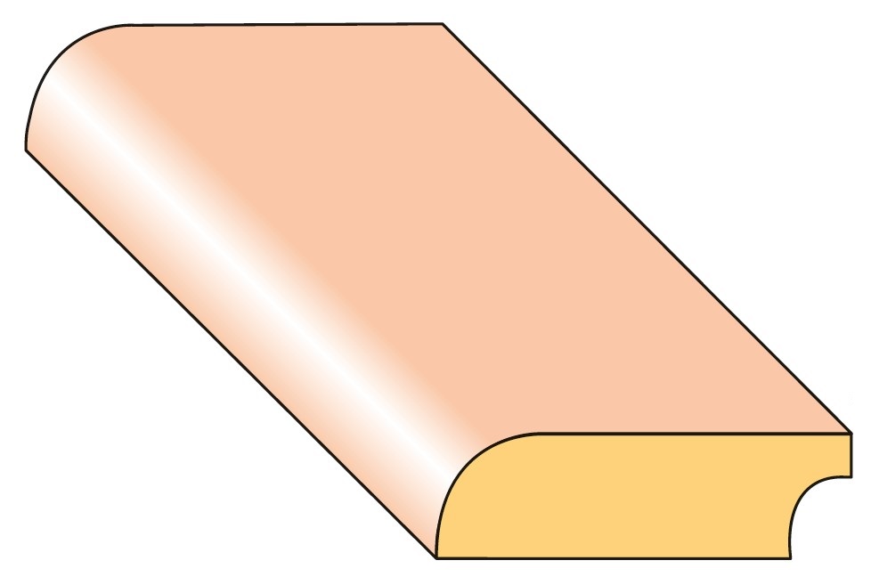 Lišta podlahová P5 smrk nastavený 27×9×2000 mm, 25 ks/bal