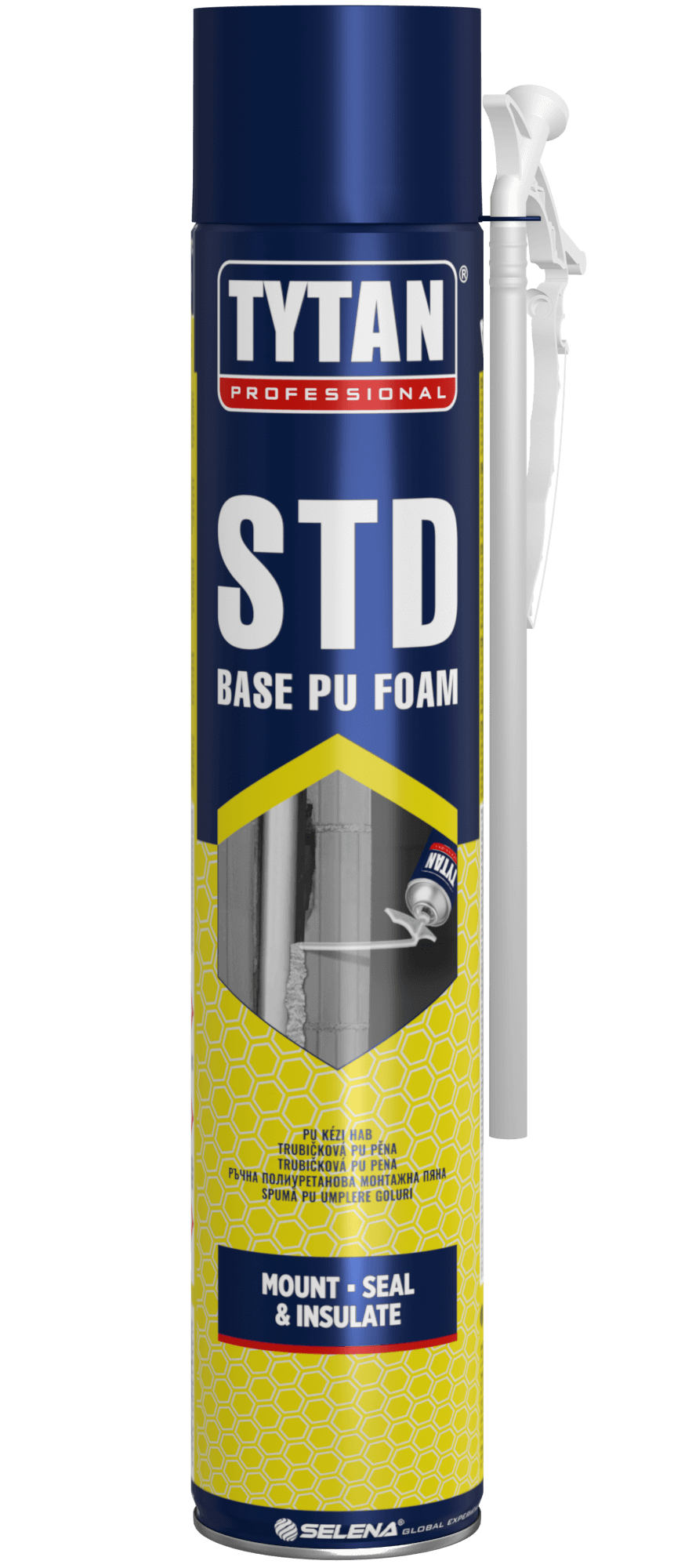 Pěna montážní Tytan STD BASE PU FOAM trubičková 670 ml