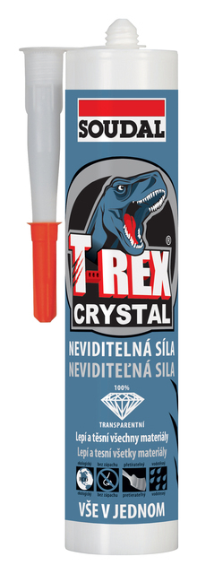 Lepidlo montážní Soudal T-REX CRYSTAL 290 ml