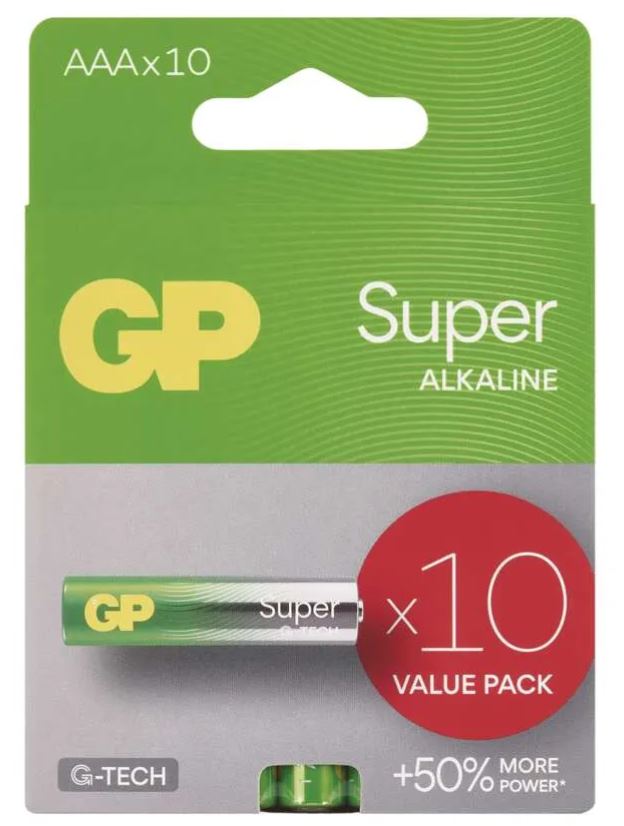 Baterie GP Super Alkaline AAA 10 ks