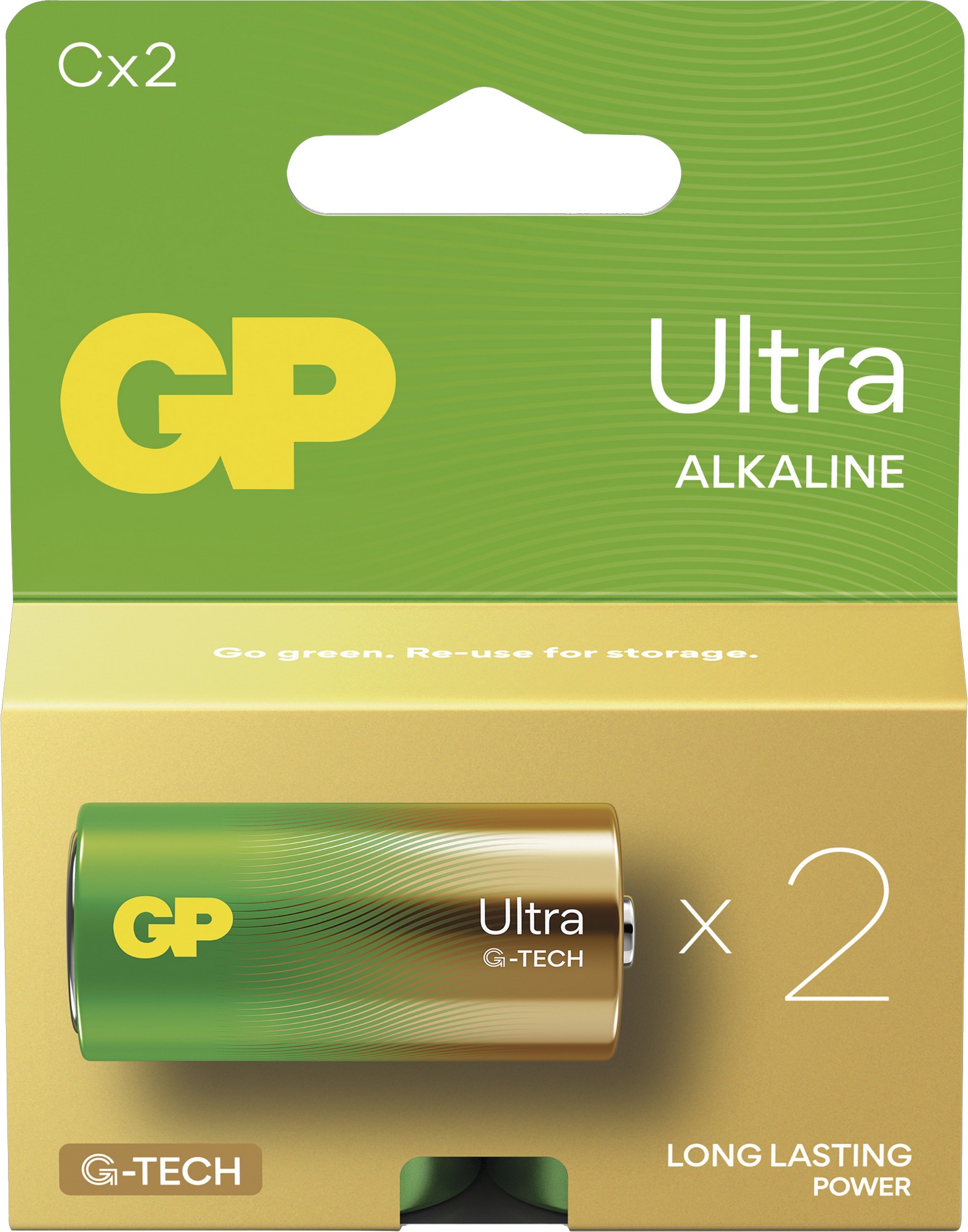 Baterie GP Ultra Alkaline C 2 ks