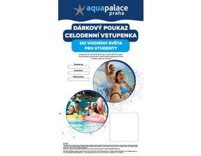 Celodenní vstupenka do Vodního světa pro studenty