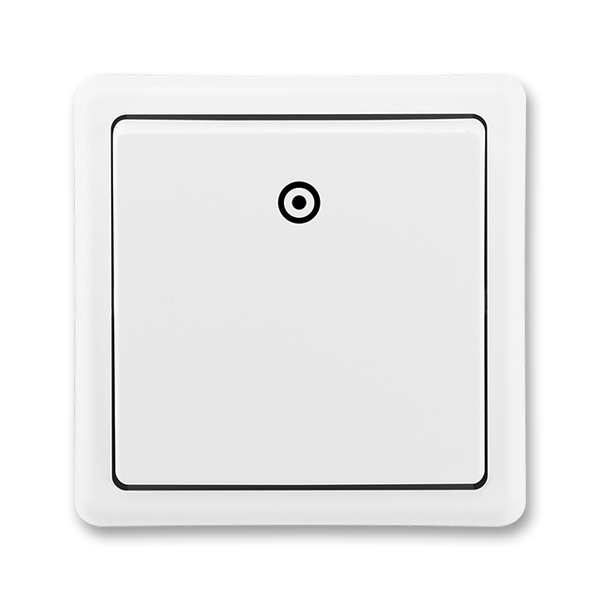 Tlačítko řazení 1/0 ABB Classic jasně bílá