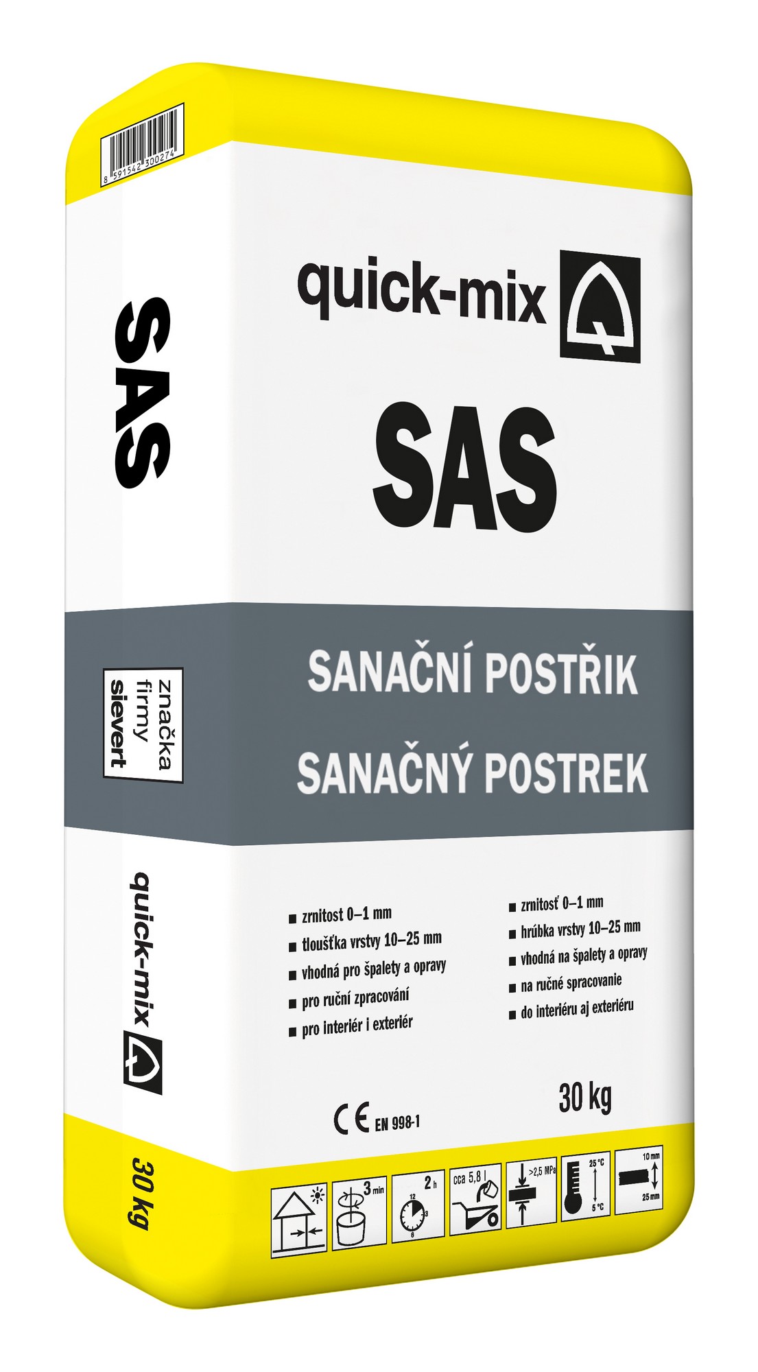 Postřik sanační Sakret/Quick-mix SAS 30kg