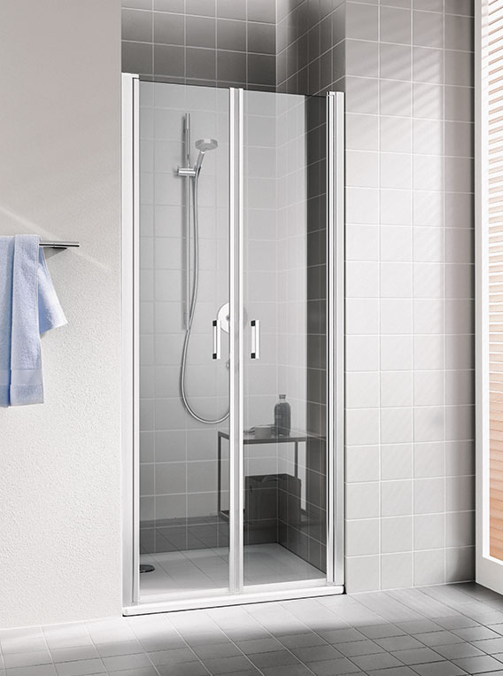 Dveře sprchové Kermi CADA XS CKPTD 850 mm stříbrná/čiré sklo