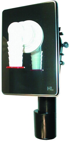 Sifon pračkový podomítkový HL400 nerez