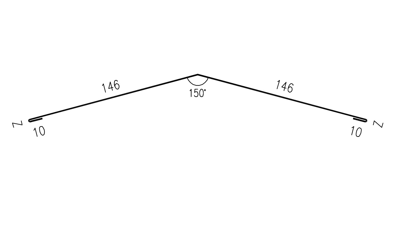 Hřebenáč RS312S-150 SP25 RAL8017 0,50mm 2bm