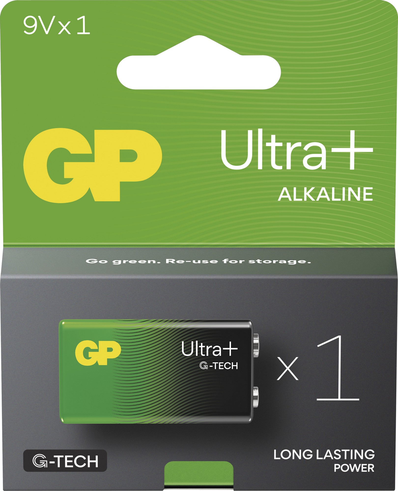 Baterie GP Ultra Plus Alkaline 6LR61 1 ks