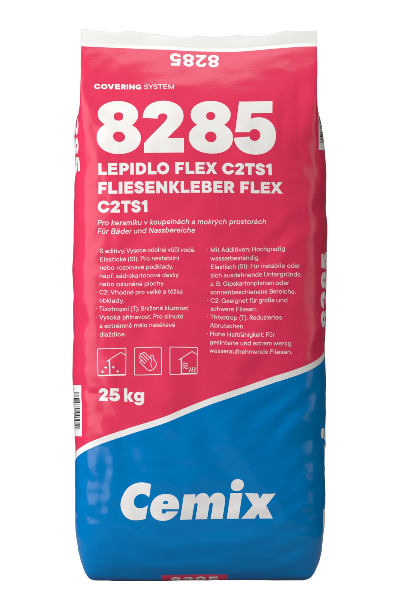Lepidlo cementové C2T S1 Cemix 8285 FLEX 25 kg