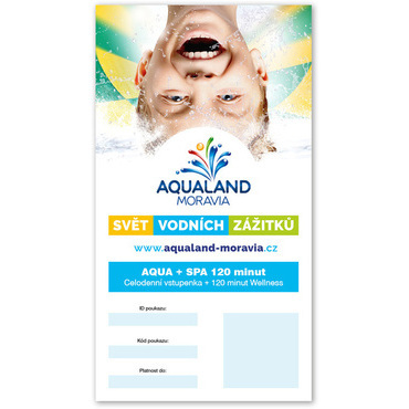 Celodenní vstupenka + 120 min Wellness