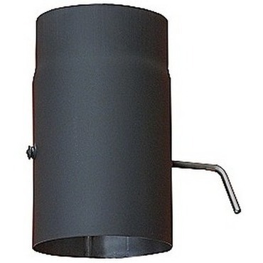 Trubka s klapkou odkouření černá DN 150/250 mm