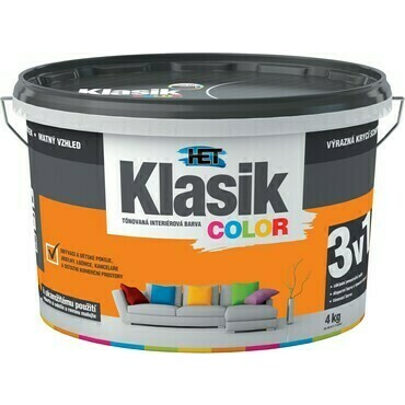 Malba interiérová HET Klasik Color oranž pomerančový, 4 kg