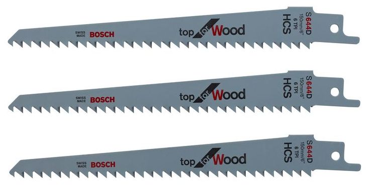 Listy pilové na dřevo Bosch 3 ks