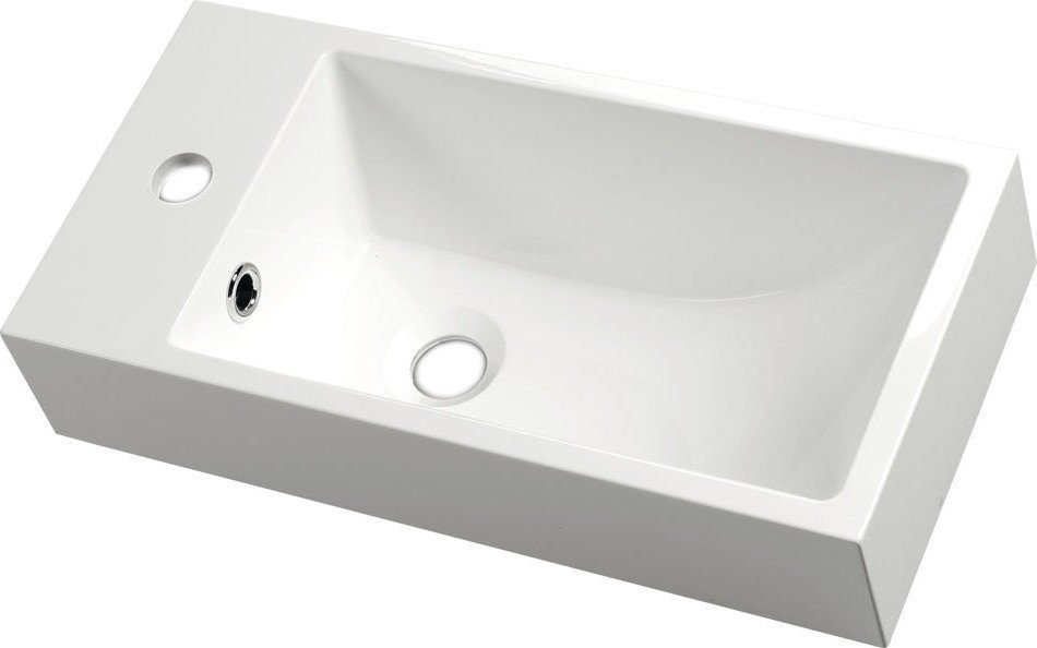 Umývátko zápustné Sapho Ariana 500×250 mm baterie vlevo SM012