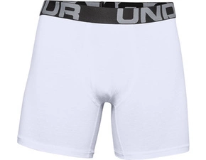 Boxerky UA Charged Cotton 6in 3 Pack – White