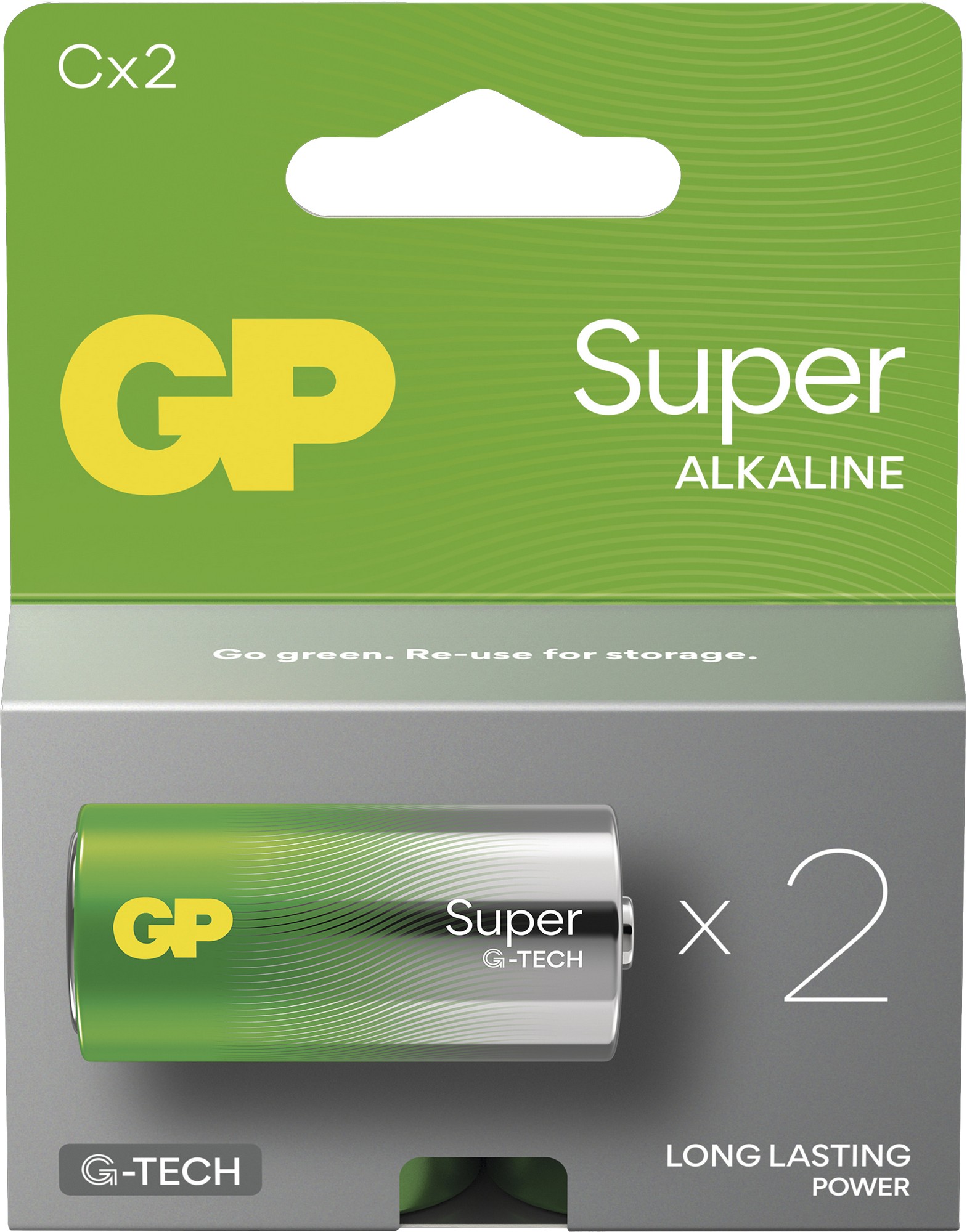 Baterie GP Super Alkaline C 2 ks