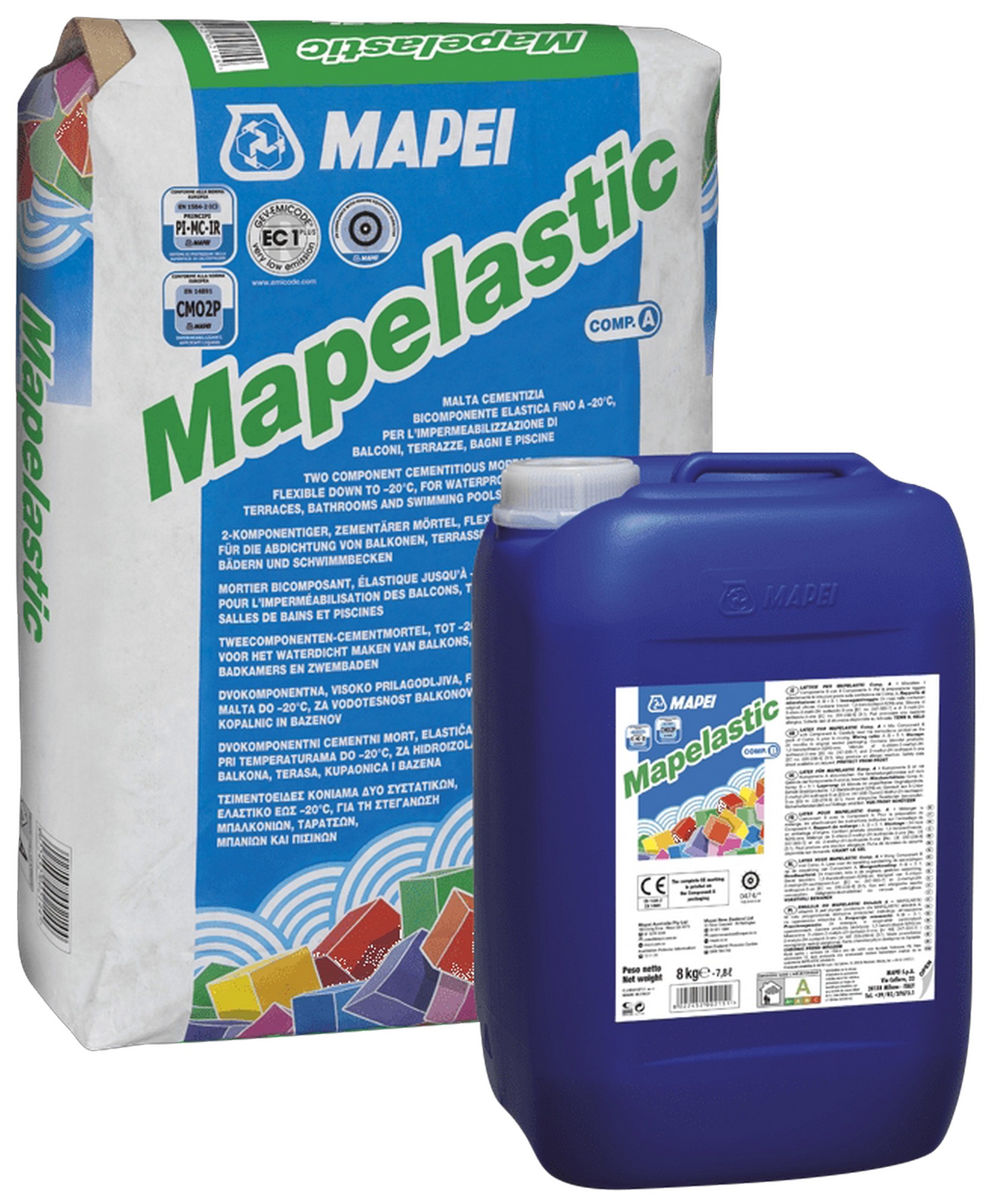 Stěrka hydroizolační Mapei Mapelastic B 8 kg
