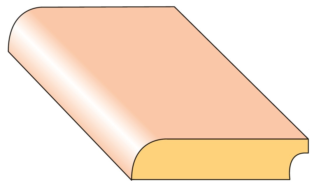 Lišta podlahová P4 smrk nastavený 35×9×2000 mm, 25 ks/bal