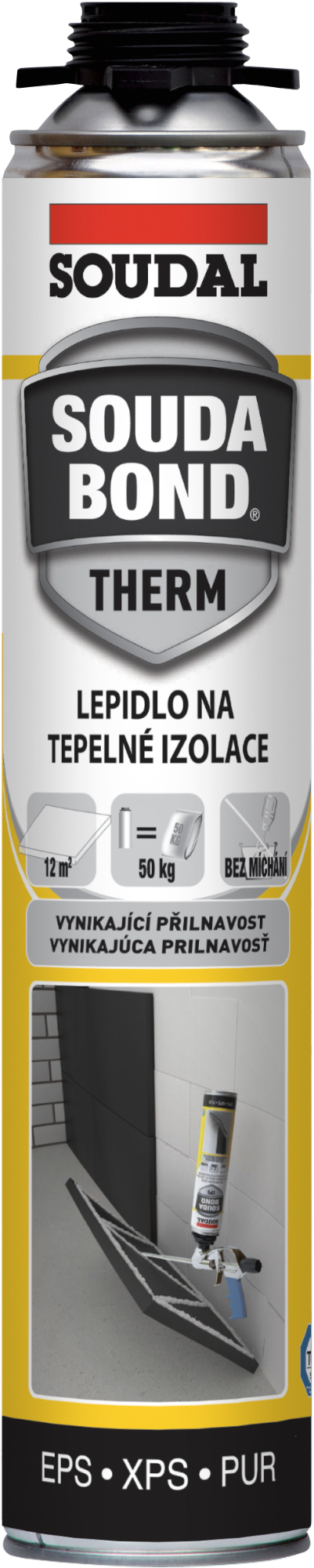 Pěna polyuretanová Soudal Soudabond THERM pistolová 750 ml