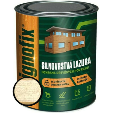 Lazura silnovrstvá Lignofix bezbarvý, 2,5 l