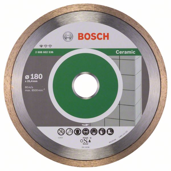 Kotouč DIA Bosch Standard for Ceramic 180×25,4×1,6×7 mm