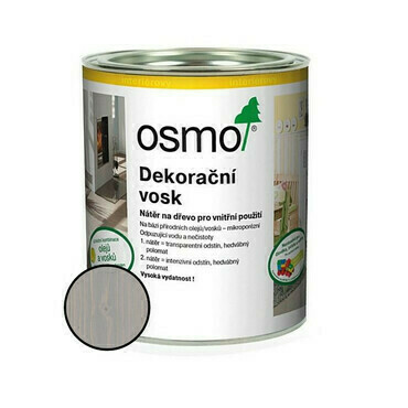 Vosk dekorační Osmo 3119 hedvábně šedý 0,375 l