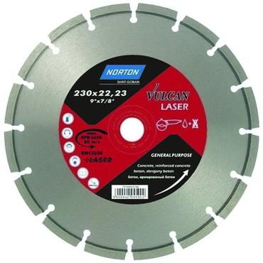 Kotouč řezný DIA Norton Vulcan Laser 125×22,23×2,2 mm