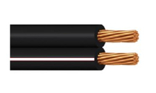 Kabel V03VH-H (CYH) 2x1,5 mm2, bílá-černá