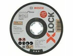 Kotouč řezný Bosch Standard for Inox X-LOCK 125×1 mm