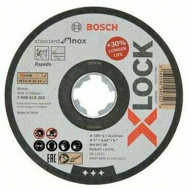 Kotouč řezný Bosch Standard for Inox X-LOCK 125×1 mm