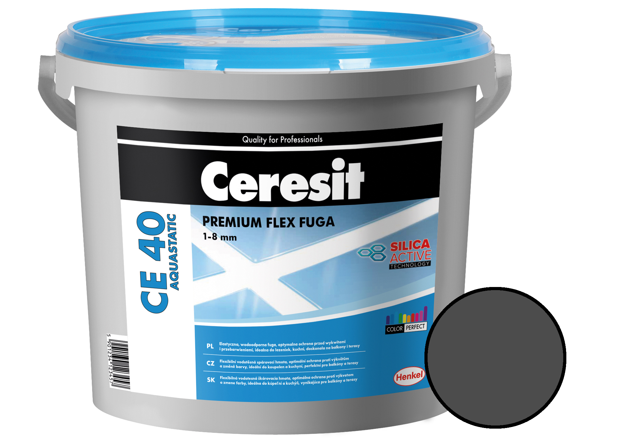 Hmota spárovací Ceresit CE 40 Aquastatic graphite 5 kg