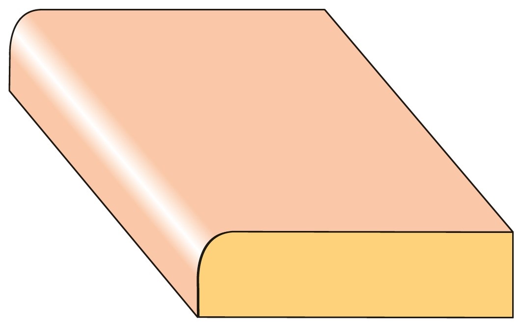 Lišta profilová PR9 smrk nastavený 37×10×2000 mm, 25 ks/bal