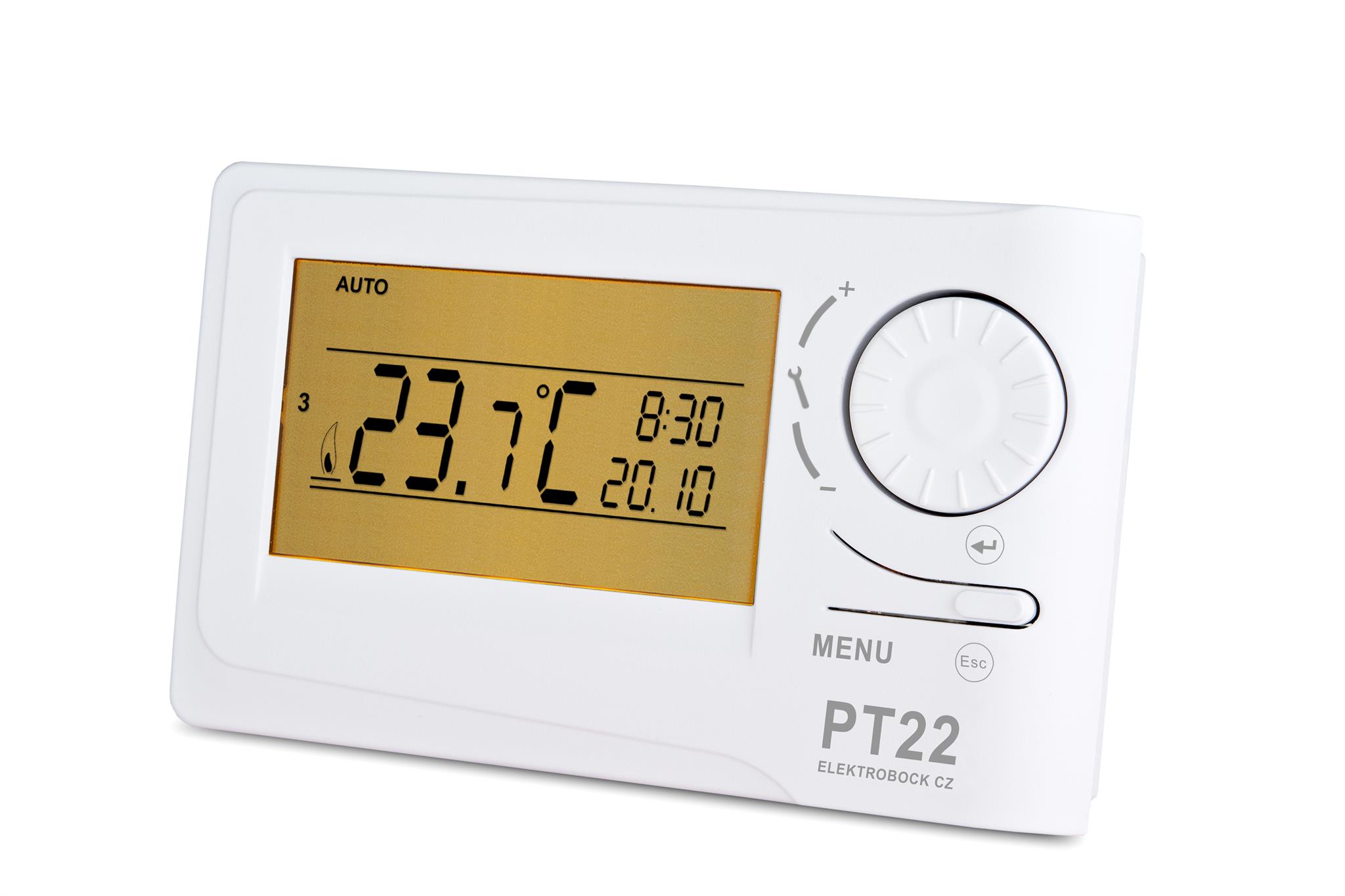Termostat drátový digitální Elektrobock PT22