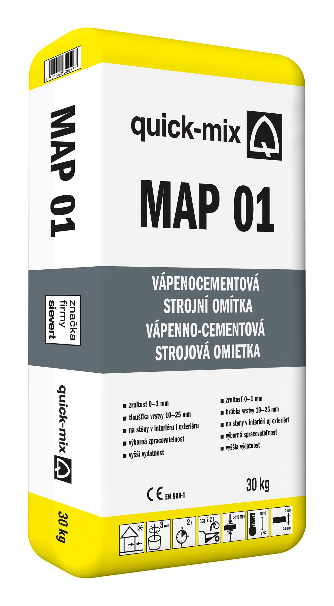 Omítka jádrová Sakret/Quick-mix MAP 01 30 kg
