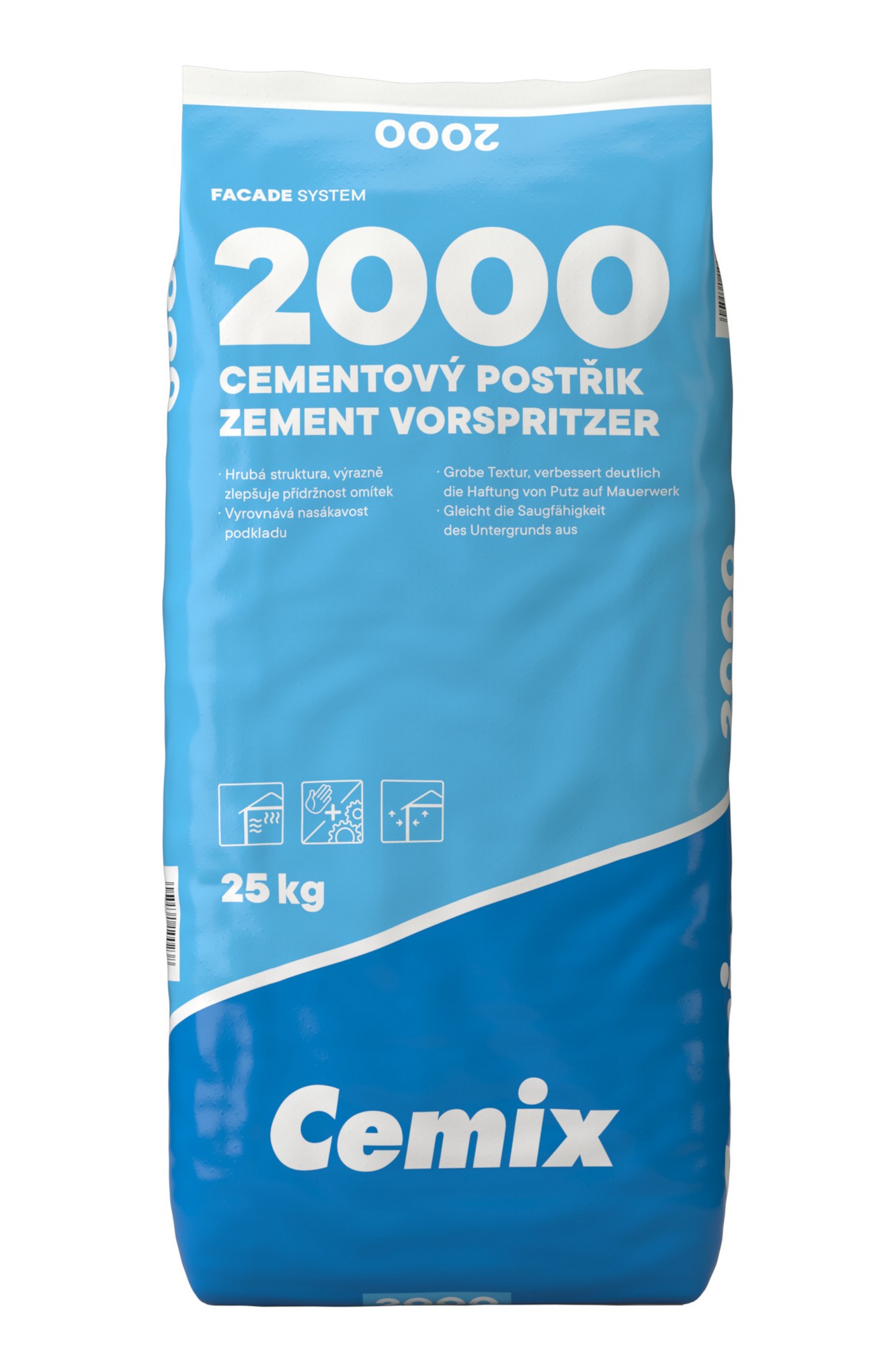 Postřik cementový Cemix 2000 25 kg