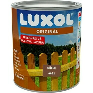 Lazura na dřevo Luxol Originál 0021 ořech 4,5 l