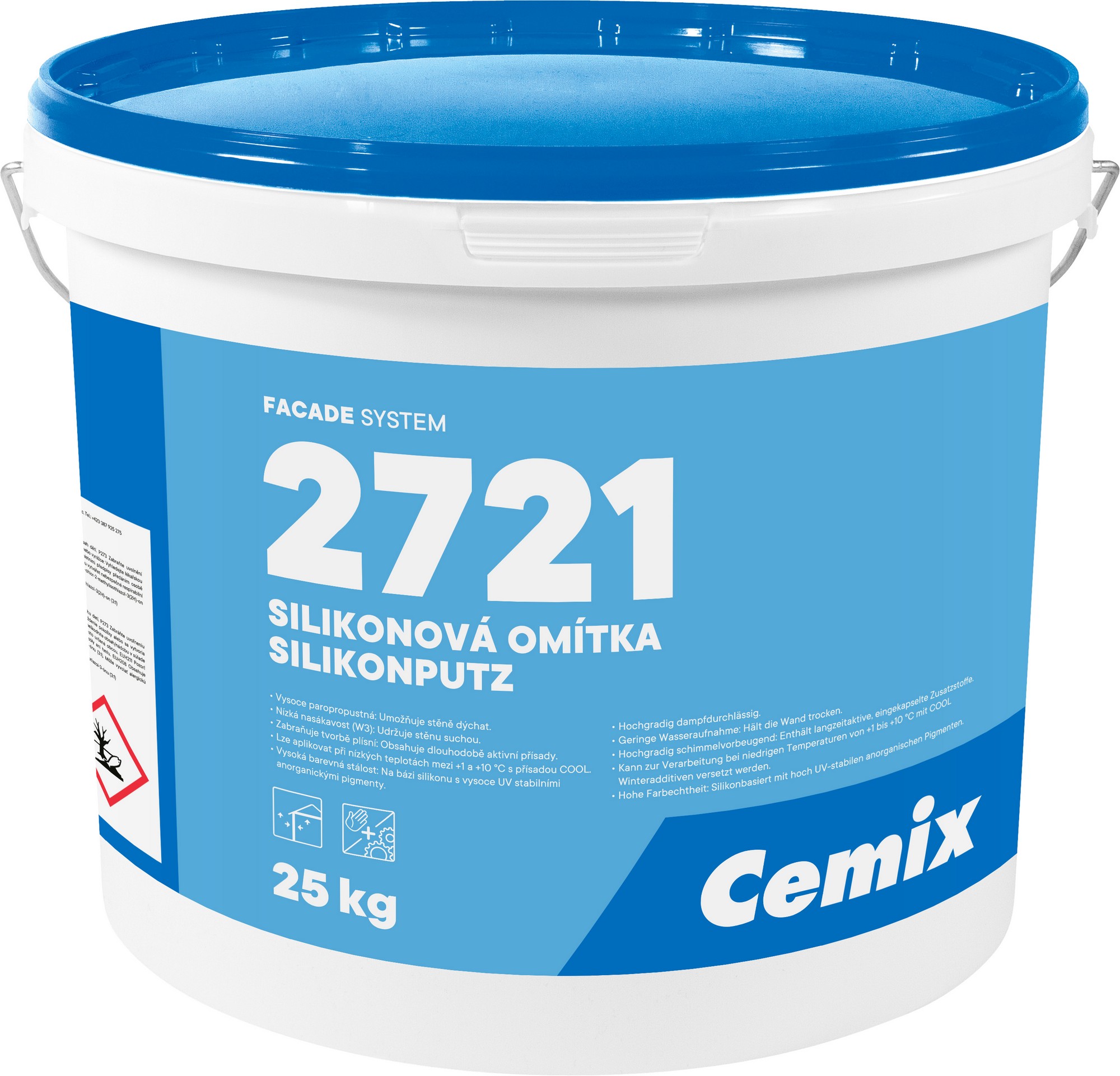 Omítka silikonová Cemix 2721 R 3,0 mm bezpř., 25kg