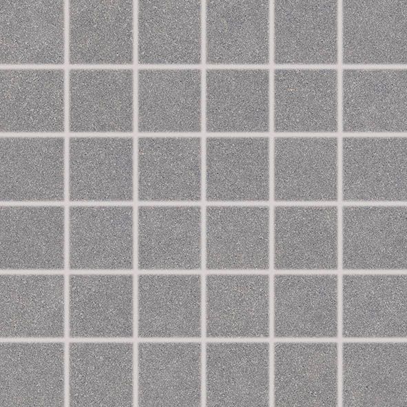 Mozaika Rako Block 5×5 cm (set 30×30 cm) tmavě šedá DDM06782