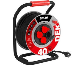 Kabel prodlužovací neoprenový na bubnu DEK BP540 40 m 2,5 mm2 IP 44
