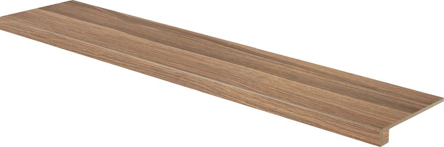 Tvarovka schodová Rako Board 30×120 cm hnědá DCFVF143