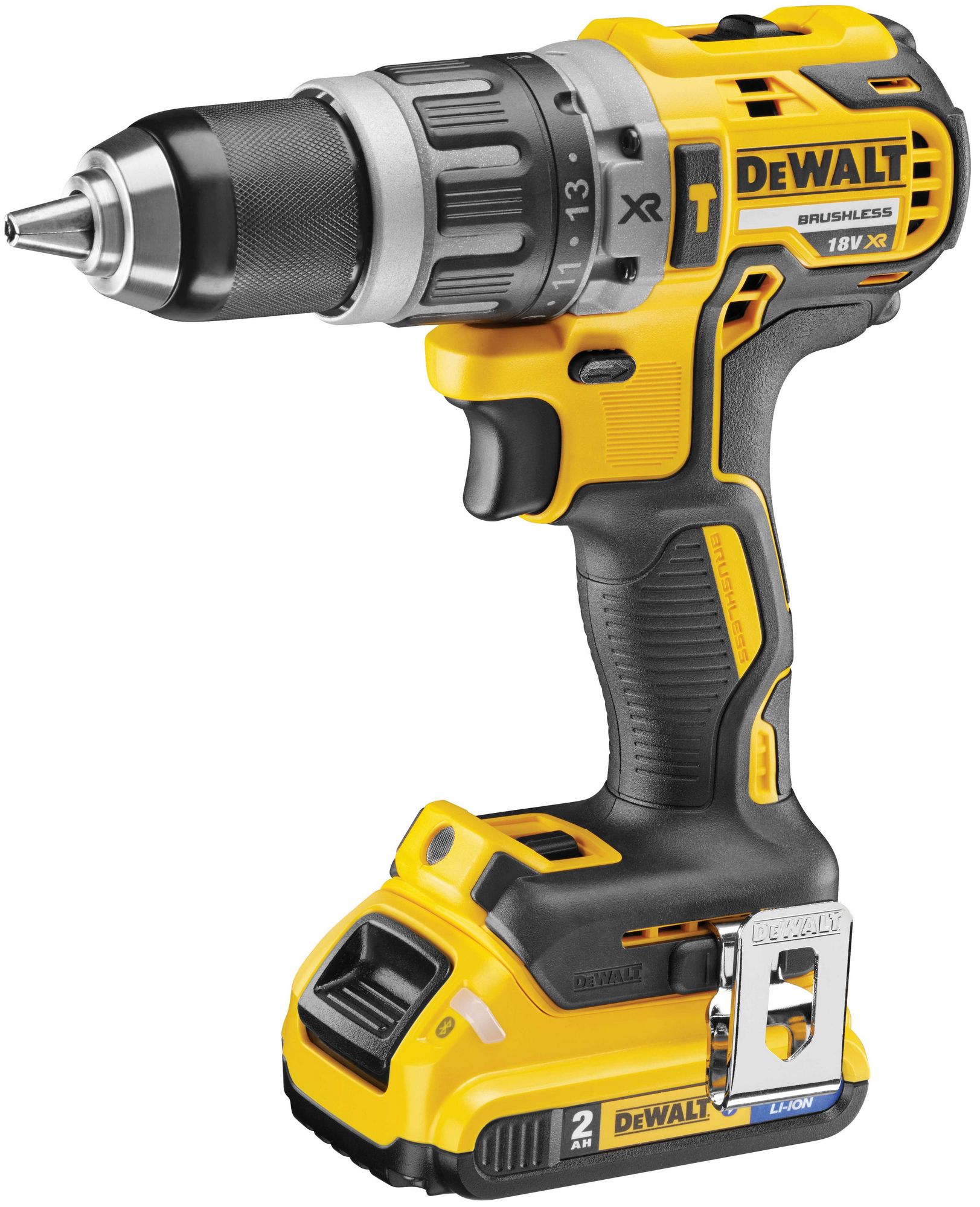 Šroubovák vrtací s příklepem AKU DeWALT DCD796D2